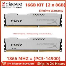 DIMM de memoria RAM de escritorio KINGSTON HyperX FURY DDR3 16 GB 2x 8 GB 1866 MHz PC3-14900, usado segunda mano  Embacar hacia Argentina