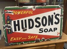 Antique Hudson’s Soap Porcelain Sign. for sale  Shipping to South Africa