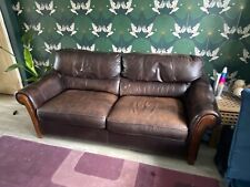 Leather seater sofa for sale  LONDON