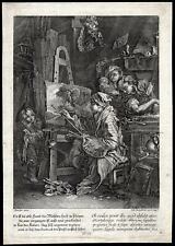Antiguo Maestro Estampado-PINTOR-PINTURA-ARTE-Johann Georg Hertel después de Carnicero-1750 segunda mano  Embacar hacia Argentina