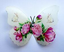 Vintage Pink Rose Mur papillons Wall Decals Papillon, Papillon 3d, occasion d'occasion  Expédié en France