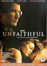 Unfaithful dvd dvd for sale  Shipping to Ireland