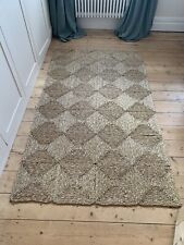 Handwoven rush rug for sale  LONDON