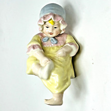 Vintage Bisque Porcelain Piano Baby Figurine Girl Hand Painted 5 1/4''x  3 3/4'' for sale  Shipping to South Africa