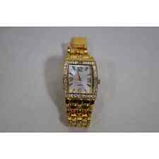 Relógio feminino moldura de strass tom dourado mostrador esfregão 26x40 caixa retangular F318996 comprar usado  Enviando para Brazil