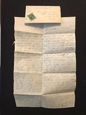Antiguo 1873 Little Genesee Nueva York Cubierta y Documento de Carta segunda mano  Embacar hacia Mexico