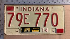Indiana 1973 license for sale  Milton Mills