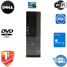 Computador desktop Dell PC 8GB ATÉ 2TB HDD/SSD Windows 10 Pro Wi-Fi DVD/RW, usado comprar usado  Enviando para Brazil