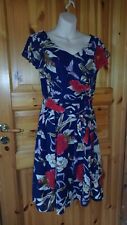 Navy floral dress for sale  OKEHAMPTON