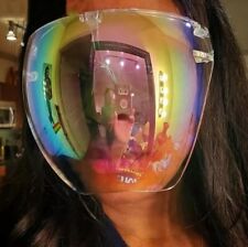 Óculos de sol tamanho grande capa facial completa máscara escudo espelho óculos sombra reflexiva comprar usado  Enviando para Brazil
