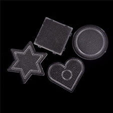 1 lot Square Round Star Heart Perler Hama Beads Peg Board Pegboard for 2.6mm.ar, brugt til salg  Sendes til Denmark