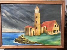 Primitive lighthouse painting for sale  Brookings