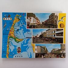 Postcard map sylt for sale  LLANDINAM