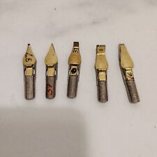 Vintage Hunt Speedball Pens B-5 Round Calligraphy Pen Ink Nibs Set Of 5 for sale  Shipping to South Africa