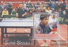 Guinea-Bissau Block321 nuevo con goma original 2001 Mesa de ping pong-WM, usado segunda mano  Embacar hacia Argentina