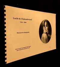 Lucile chateaubriand 1764 d'occasion  France