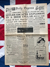 Ww2 newspaper copy for sale  BARNSTAPLE