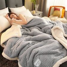 Cobertor de flanela grosso quente inverno macio cobertor de lã macio confortável comprar usado  Enviando para Brazil