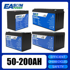 Batería de almacenamiento EASUN 100AH 200Ah Solar Lifepo4 recargable 12V/24V 6000 + ciclo segunda mano  Embacar hacia Argentina