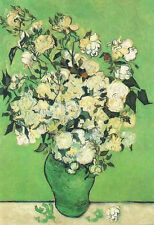 Dream-art Oil painting Vincent Van Gogh Roses flowers in vase canvas hand paint, used for sale  Shipping to Canada