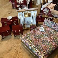 Used, Dolls House 1/12 Bedroom Furniture Bundle Job Lot Fireplace for sale  Shipping to South Africa