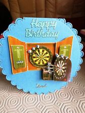 darts birthday card for sale  WREXHAM