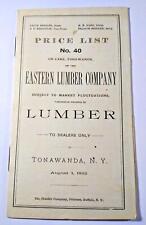 1892 eastern lumber d'occasion  Expédié en Belgium