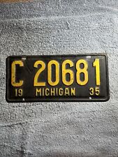 1935 michigan license for sale  Scotts