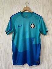 CAMISETA DE FÚTBOL DE ENTRENAMIENTO INTER MILAN 2016 2017 NIKE 687528-389 segunda mano  Embacar hacia Mexico