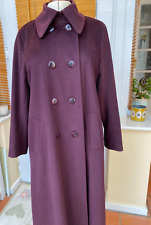 Long burgundy coat for sale  GUISBOROUGH