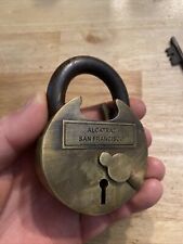 Alcatraz Cast Iron Padlock Lock Set Key x2 Prison Jail San Francisco Collector for sale  Shipping to South Africa