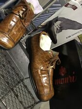 Zapatos de vestir vintage de cocodrilo Mauri para hombre talla 14 marrón coñac , usado segunda mano  Embacar hacia Argentina