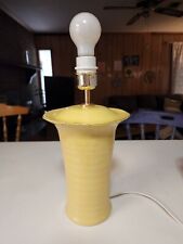 Yellow ceramic lamp for sale  Savannah