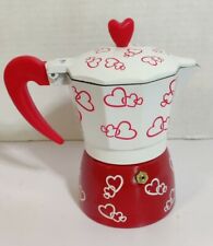 Cafeteira espresso ITALMAX corações vermelhos e brancos 3 xícaras comprar usado  Enviando para Brazil