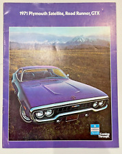 1971 Plymouth Dealer Baracuda Road Runner GTX Sales Brochure for sale  Shipping to South Africa