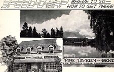 PINE TAVERN BEND OREGON MIRROR POND DESCHUTES RIVER speed o Map Mels Motel 1953 for sale  Shipping to South Africa