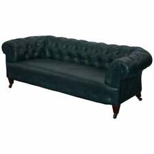 Used, RESTORED VICTORIAN 1890 CORNELIUS V SMITH CHESTERFIELD LEATHER SOFA COIL SPRUNG for sale  Shipping to South Africa