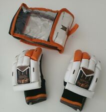 NEWBERY 1919 Small boys cricket gloves white / orange PU / Leather  for sale  Shipping to South Africa