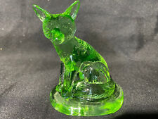 Arte de vaselina verde vidro raposa astuta brilho neon floresta animal/urânio óxido amarelo comprar usado  Enviando para Brazil