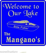 Personalized lake sign for sale  Elkhorn