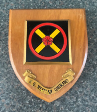 Vintage wooden shield for sale  LOOE