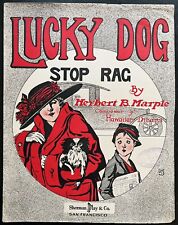 Partituras de música RAGTIME LUCKY DOG ~ STOP RAG ~ Herbert Marple ~ SÃO FRANCISCO ~ 1917 comprar usado  Enviando para Brazil