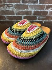 The Sak Bolinas Crochet Mules Mujer 8 Zuecos Sin Cordones Arco Iris 🌈 Precioso segunda mano  Embacar hacia Argentina