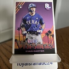 2024 Topps Big League Evan Carter Good Vibrations Purple Rookie - Rangers for sale  Shipping to South Africa