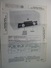 1950 Sams Photofact MOTOROLA Modelo 56X1 56X2 56X3 (Ch. HS-477) BIS, usado comprar usado  Enviando para Brazil
