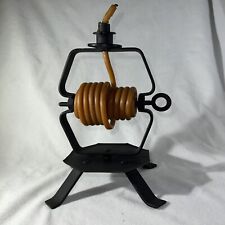 Rustic Old Wrought Iron Wax Jack, Candle-by-the-Hour, Practical Sturdy, used for sale  Shipping to South Africa