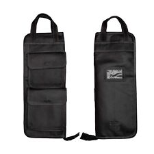 Drum Stick Bag Drumstick Case Genuine Leather Sticks Holder Shoulder Strap BLACK for sale  Shipping to South Africa