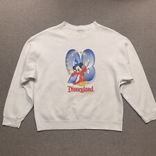 Suéter vintage Disneyland grande? Moletom branco Mickey Mouse 1998 *falhas comprar usado  Enviando para Brazil