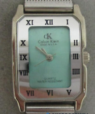 Reloj de cuarzo para damas Calvin Klein esfera verde tono plata 143680 hecho en EE. UU. segunda mano  Embacar hacia Argentina