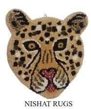 Alfombra de piso de animales decoración de manta de pared cama con cabeza realista de leopardo/guepardo segunda mano  Embacar hacia Argentina